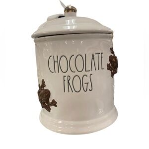 NWT Rae Dunn Chocolate Frogs Canister  Ceramic Harry Potter Inspired